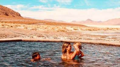 En el altiplano boliviano en familia