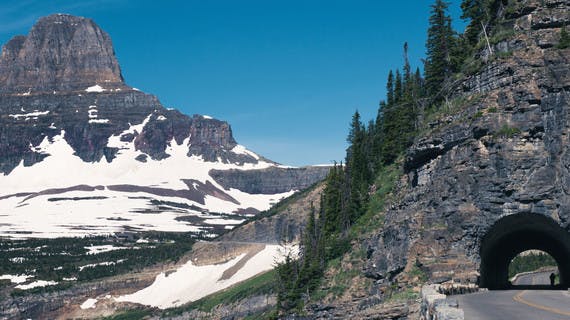 Going-to-the-sun-Road im Glacier-Nationalpark in den USA