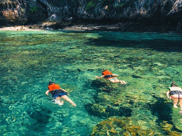 Family snorkelling in Thailand