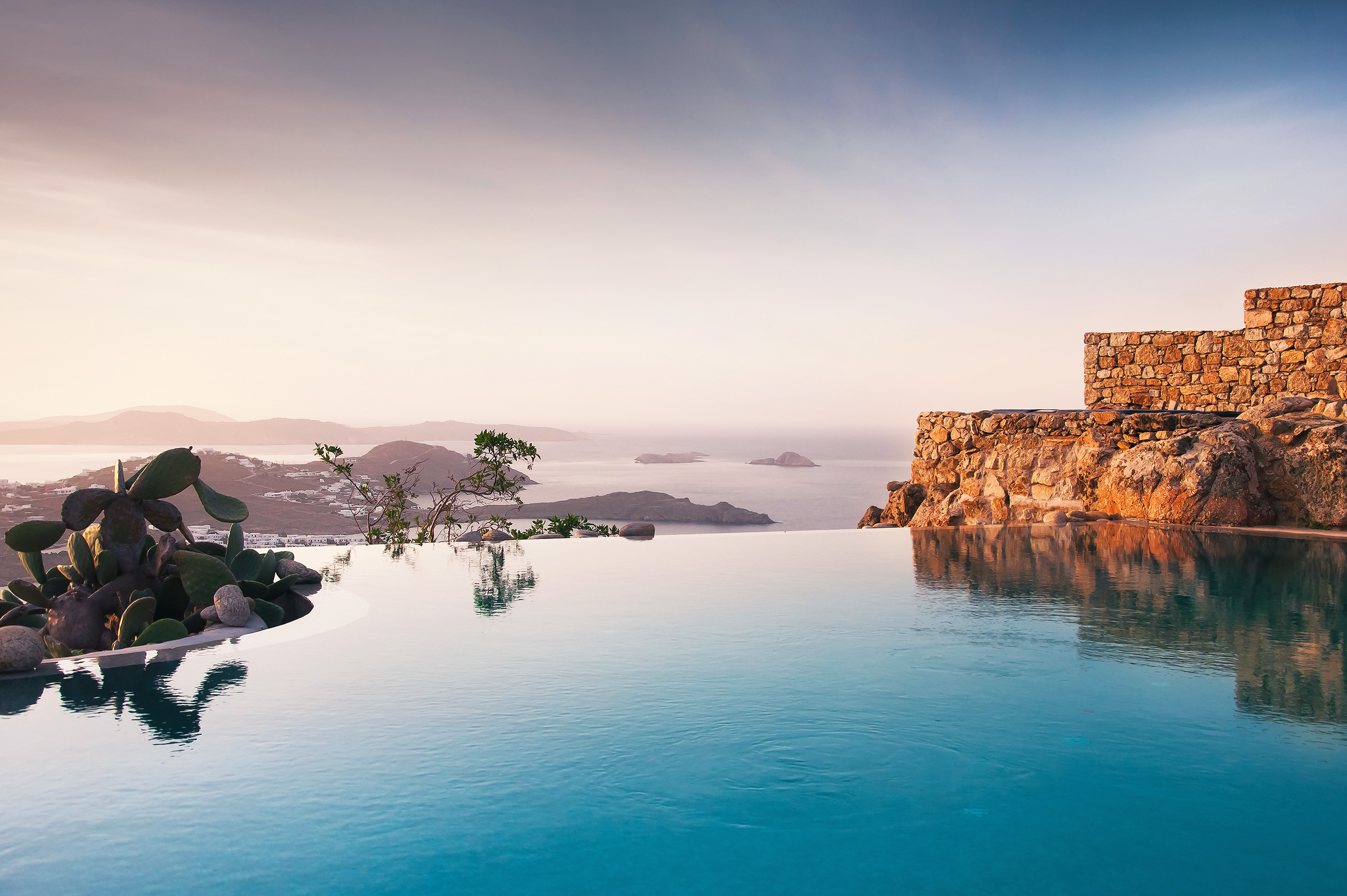 Ferienhaus in Griechenland mit Pool mit Meerblick