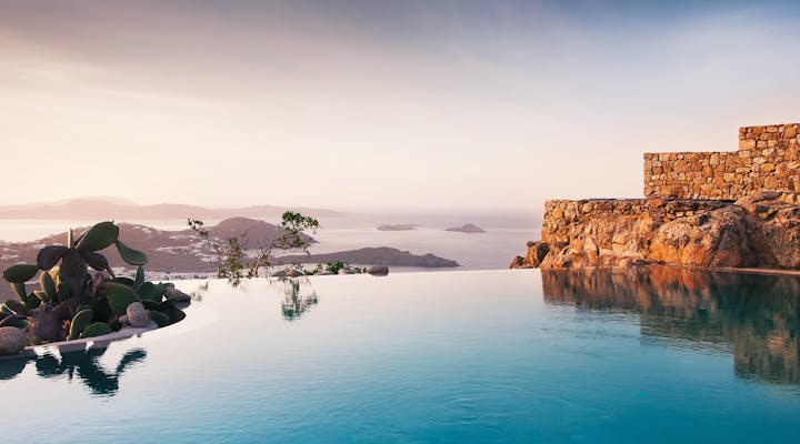 Ferienhaus in Griechenland mit Pool mit Meerblick