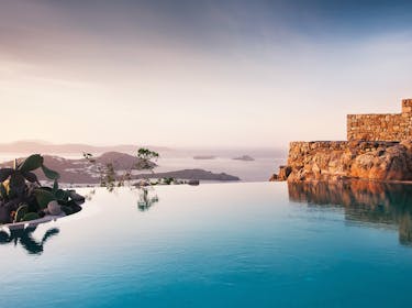 Ferienhaus in Griechenland mit Pool mit Meerblick
