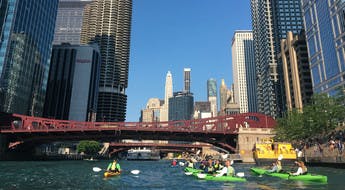 Balade en kayak sur la Chicago River