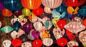 Farolillos de Año Nuevo en Vietnam