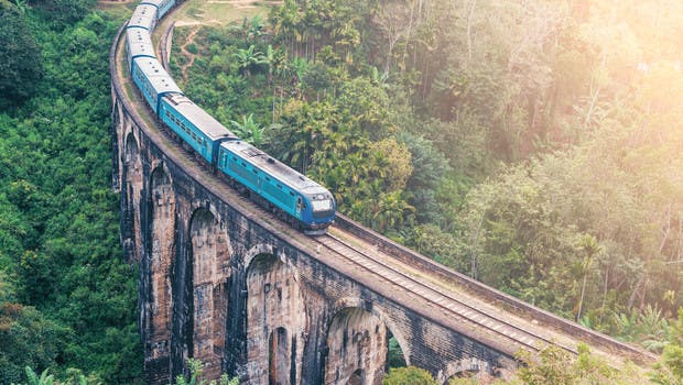 Il treno: mezzo di trasporto tipico dello Sri Lanka.
