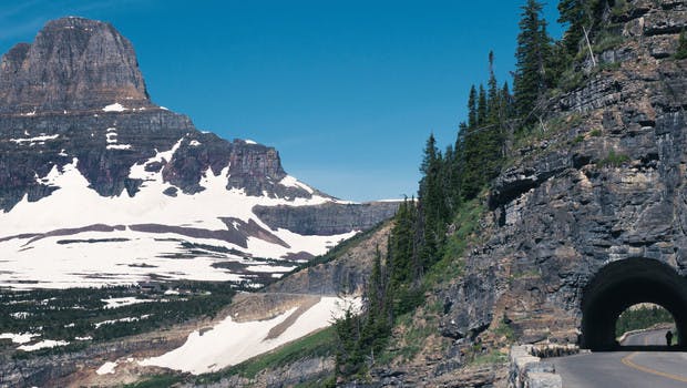 Going-to-the-sun-Road im Glacier-Nationalpark in den USA