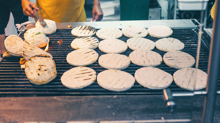 Arepas in Kolumbien
