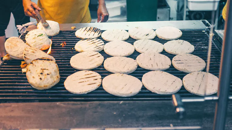 Arepas in Kolumbien