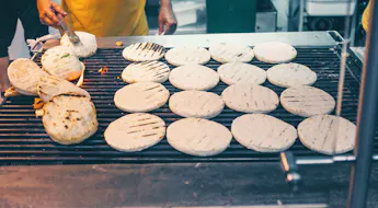 Arepas in Kolumbien