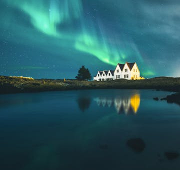 Aurore boréale en Islande