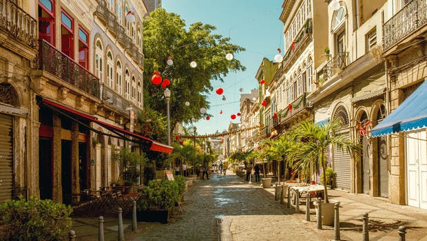 Une ruelle de Lapa à Rio