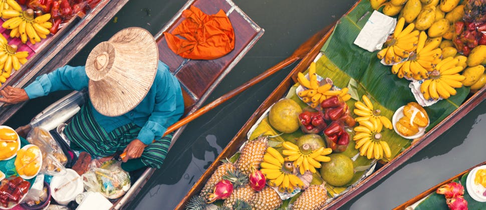 Schwimmende Märkte Thailand