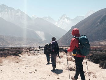 Wandergruppe im Himalaya