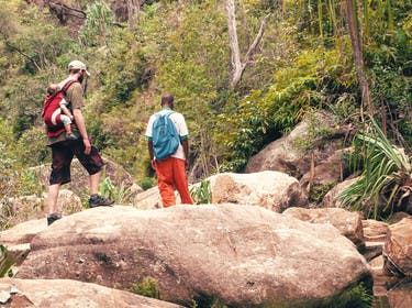 En randonnée dans la jungle avec un enfant