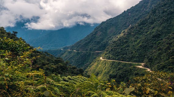 Die Yungas-Straße in Bolivien