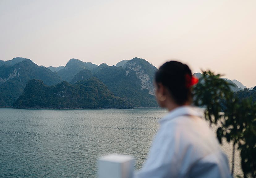person looking at the horizon