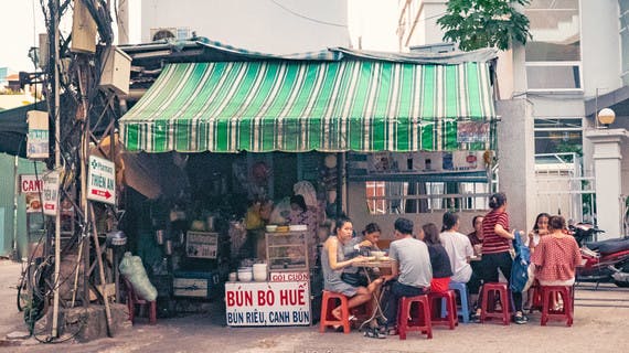 cuisine de rue à Ho Chi Minh