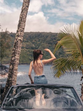 Balade en décapotable à Hawaï