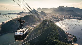 Vue depuis le Pain de Sucre à Rio