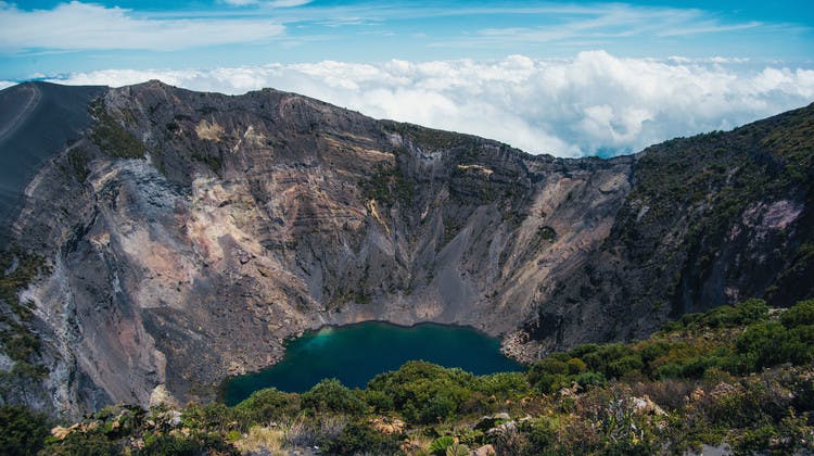 Irazú Volcano in Cartago in Costa Rica