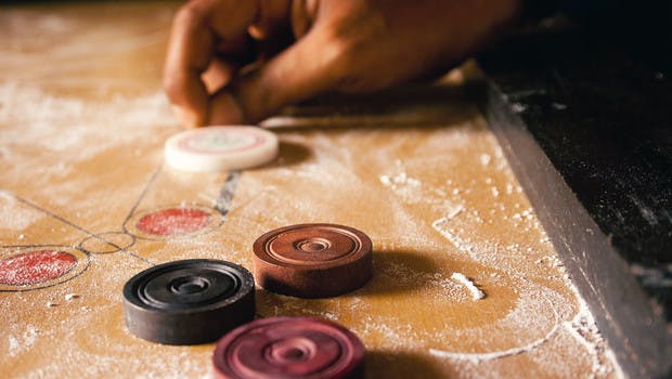 Partie de carrom