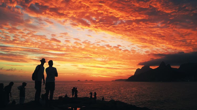 Coucher de soleil à l'Arpoador, Rio de Janeiro