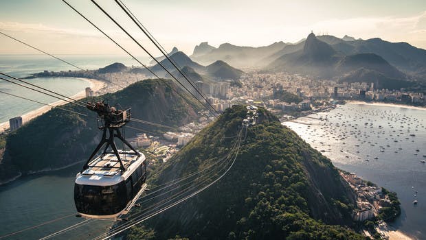 Vue depuis le Pain de Sucre à Rio