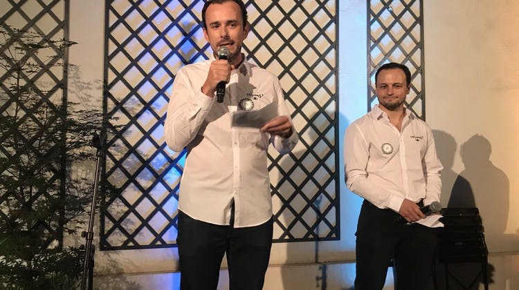 Eric La Bonnardière et Yvan Wibaux, fondateurs d'Evaneos, à la Voyagerie
