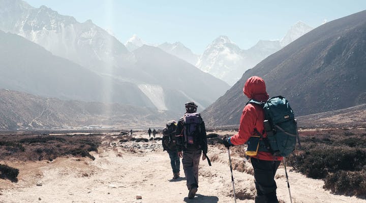 Wandergruppe im Himalaya