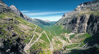 Die Straße der Trolle in Norwegen