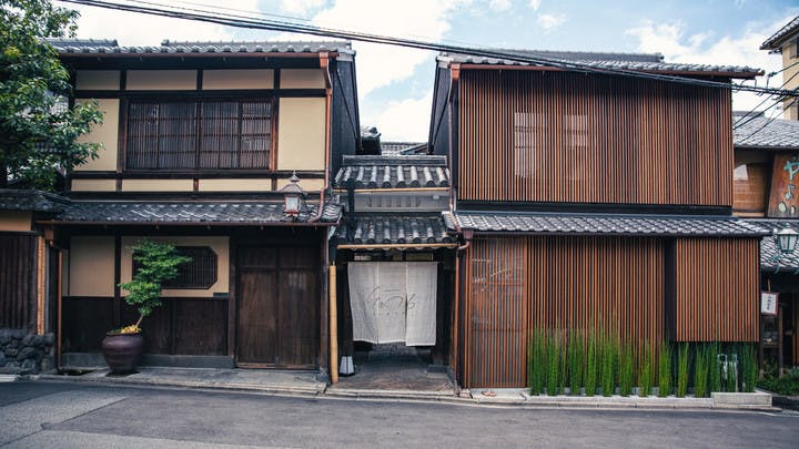 Entrée d'un ryokan japonais