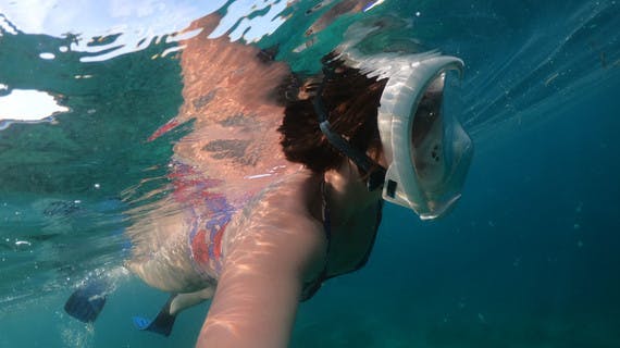 Snorkeling en Bali en familia