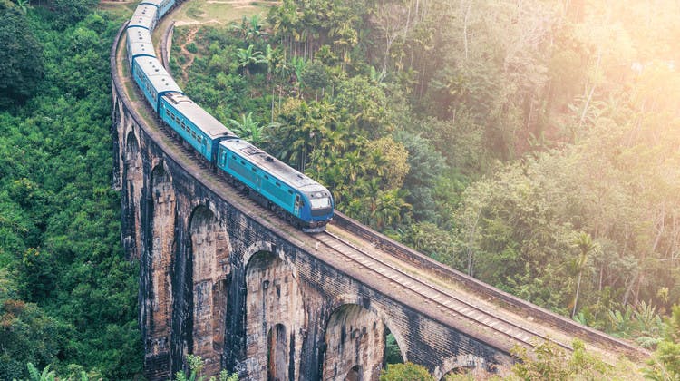 Il treno: mezzo di trasporto tipico dello Sri Lanka.
