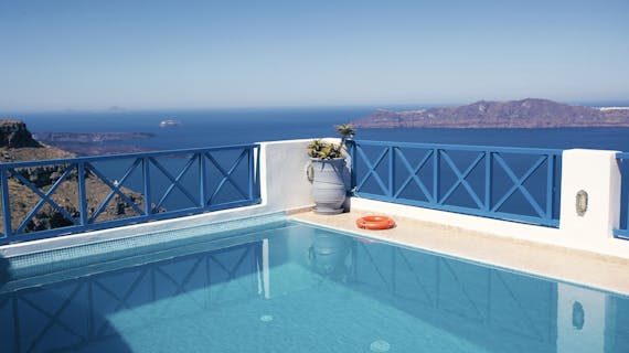 Ferienhaus in Griechenland mit Blick aufs Meer