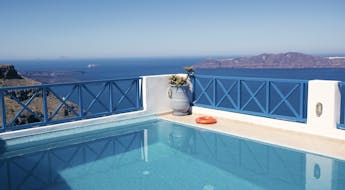 Ferienhaus in Griechenland mit Blick aufs Meer