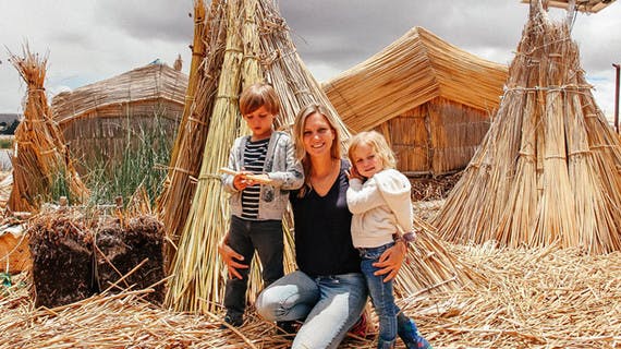El lago Titicaca en familia