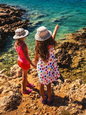 Family travellers in Croatia