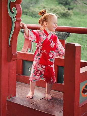 Family traveller in Japan
