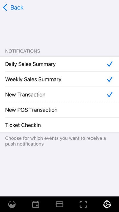 Push notificationer APP 