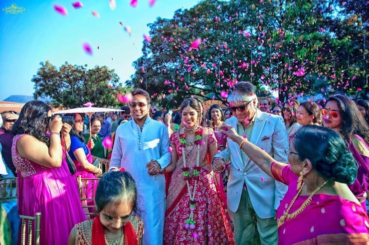 Flower Shower Bridal Entry ideas for bride