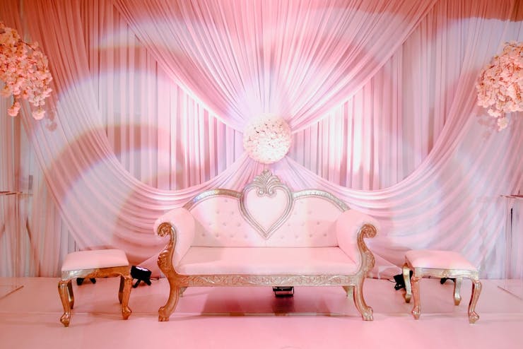 Unique wedding stage decor for fairy tale wedding