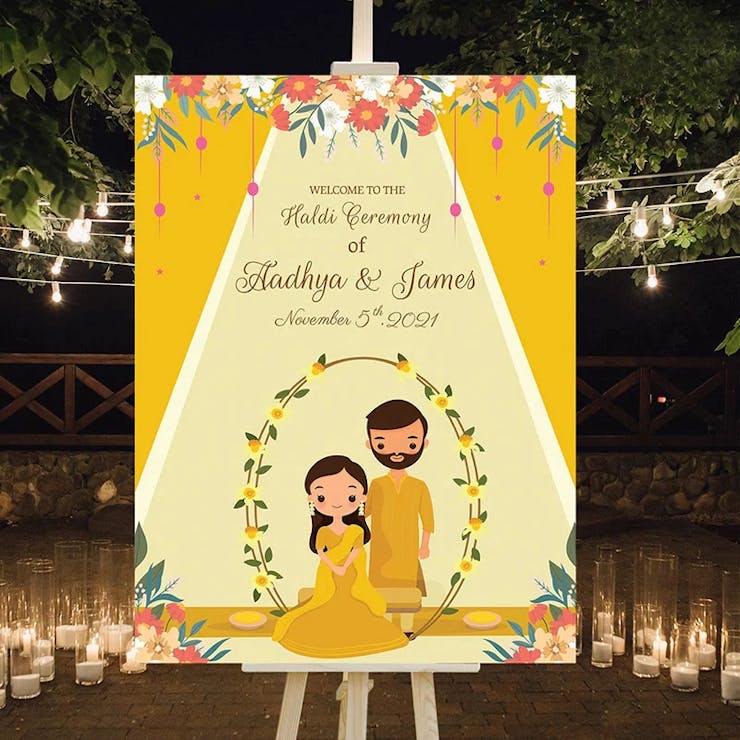 beautiful haldi theme ideas