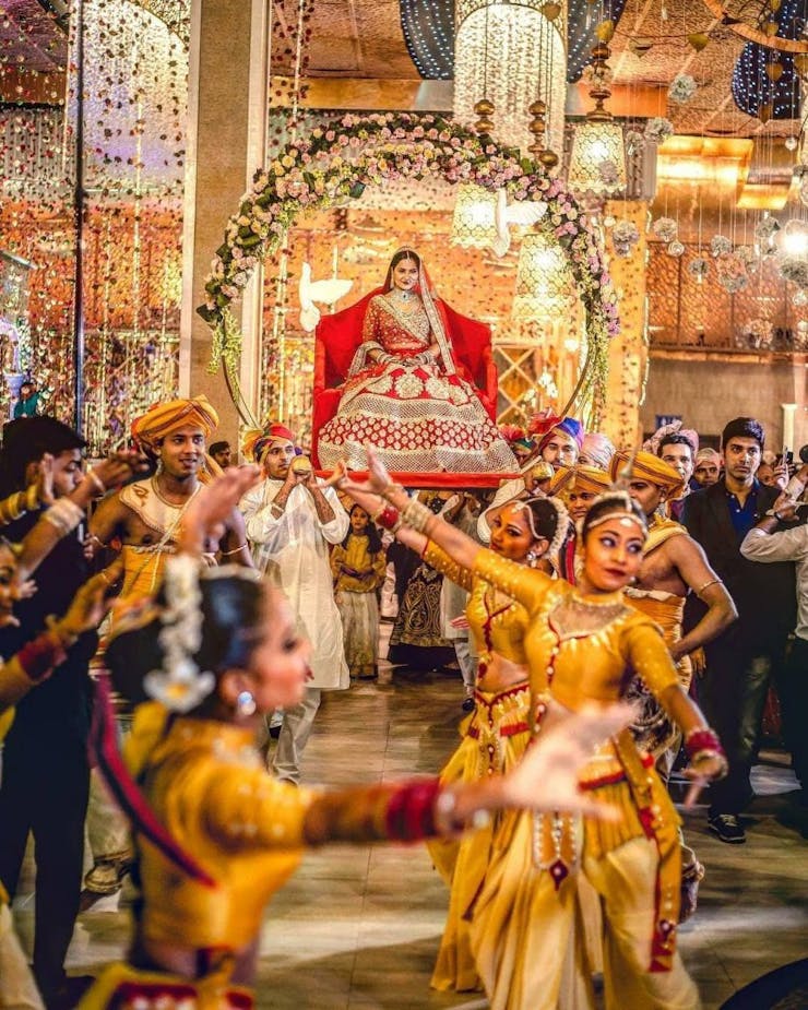 Unique bridal entry ideas