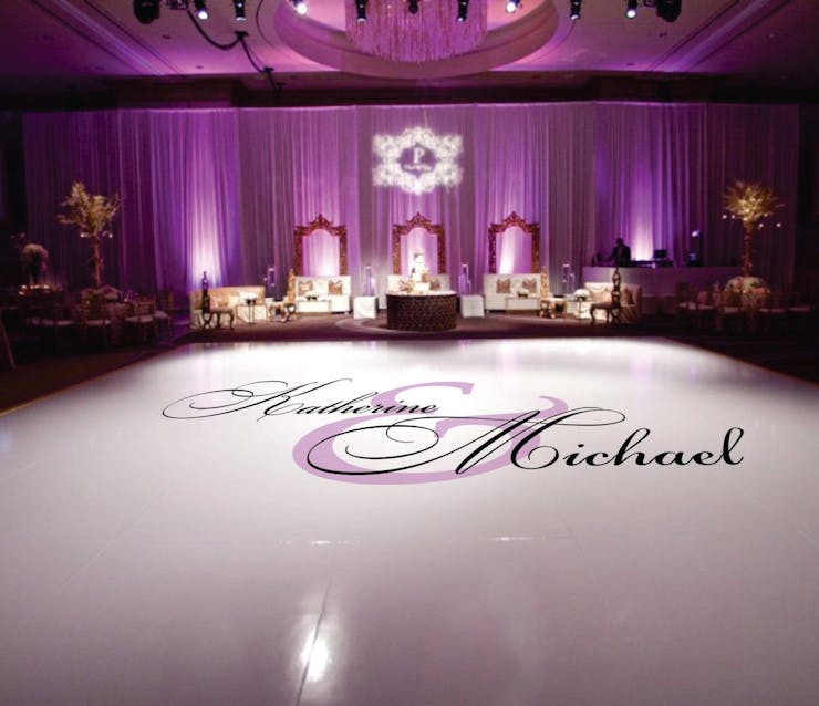 personalized wedding dance floor
