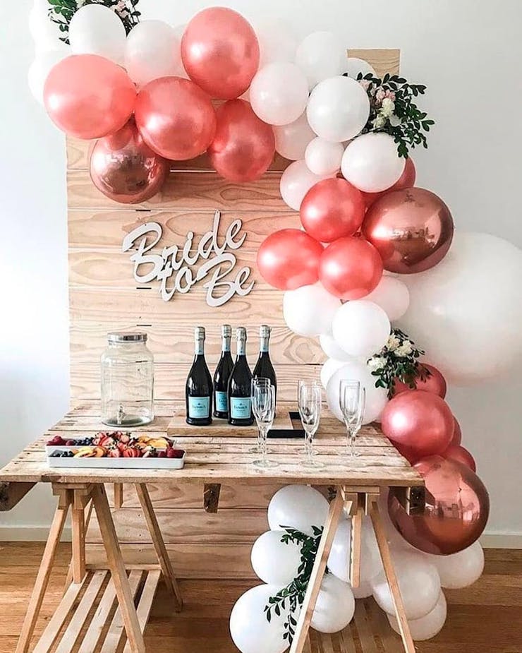 balloon decor for bridal shower