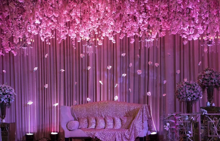 Unique wedding stage decoration