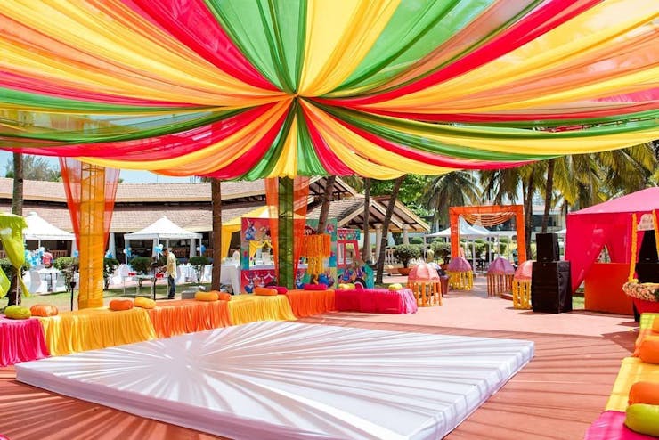 haldi stage decoration ideas