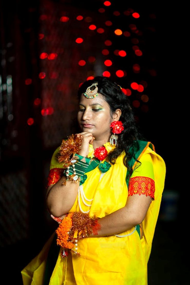 Best haldi dress for brides