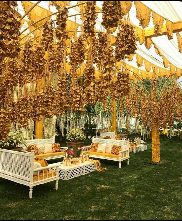 tassel ceiling decor for indian wedings