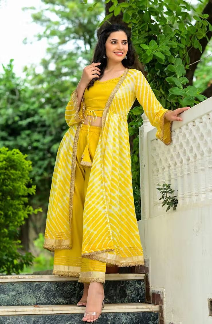 Best haldi dress for brides